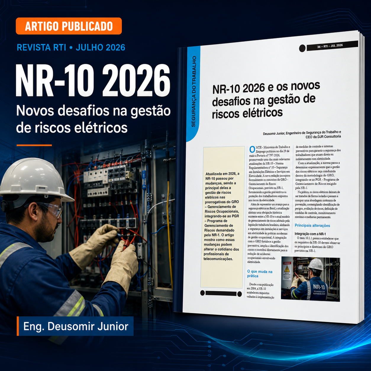 NR-10 2026 e os novos desafios na gestão de riscos elétricos