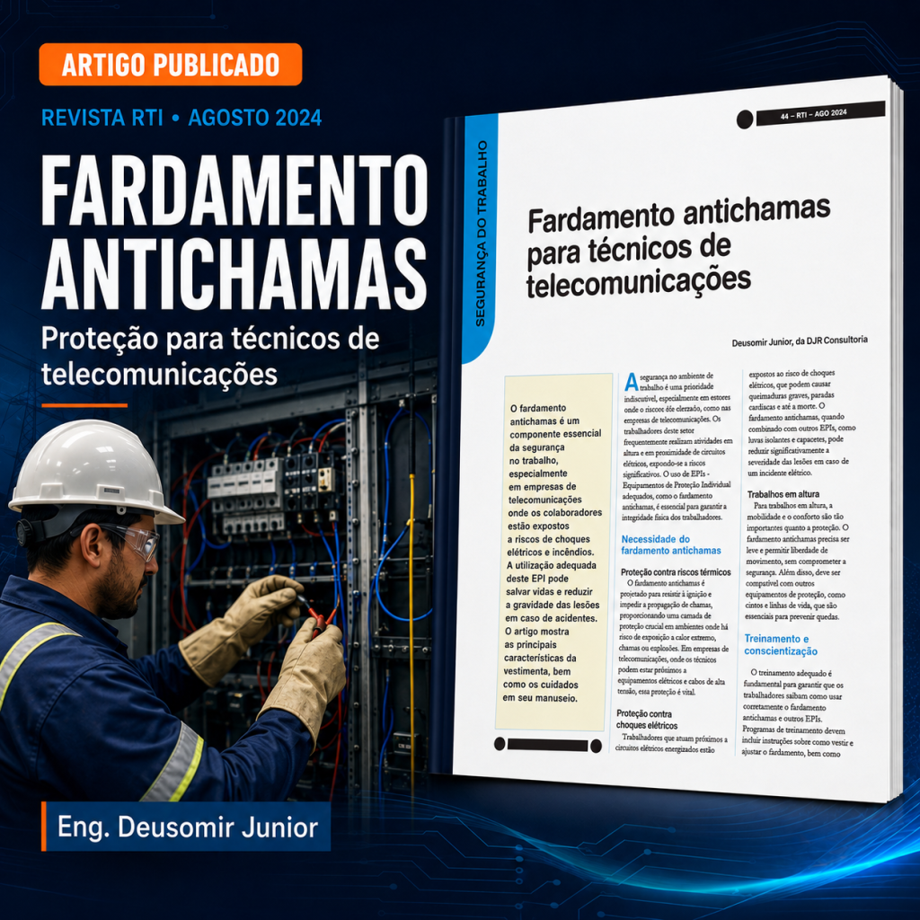 Fardamentos Antichamas para tecnicos de telecomunicacoes